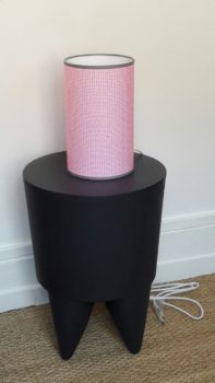 luminaire lyon décoration intérieure chambre enfant fille rose gris lampe totem