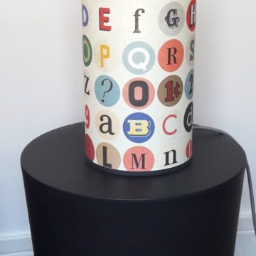 magasin luminaire lyon décoration alphabet lettres chiffres chambre enfant vintage décoration