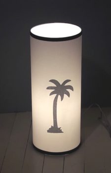 magasin luminaire lyon lampe totem GM palmier argenté