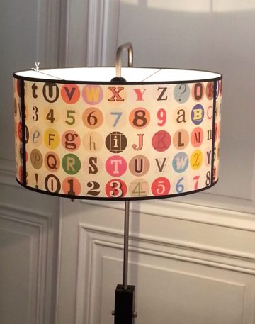 magasin-luminaire-lyon-suspension abat jour alphabet vintage chambre enfant 2