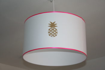 magasin luminaire lyon suspension chambre enfant décoration fille ananas rose