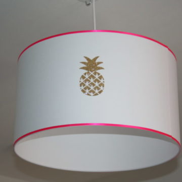 magasin luminaire lyon suspension chambre enfant décoration fille ananas rose