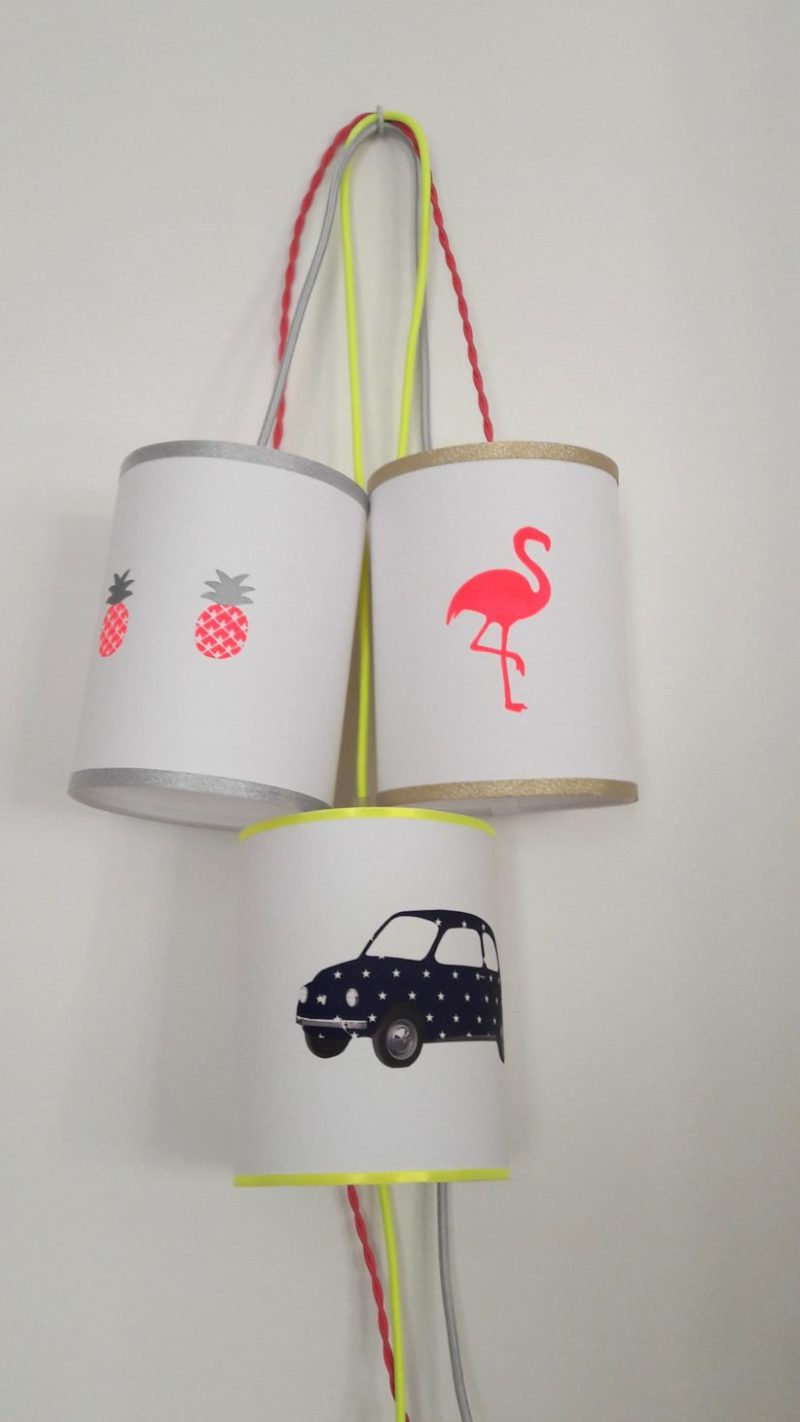 magasin luminaire lyon lampe baladeuse chambre enfant ananas rose fluo argent paillete decoration intérieur idee cadeau