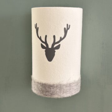 magasin luminaire lyon applique murale mini cerf gris decoration interieur chalet